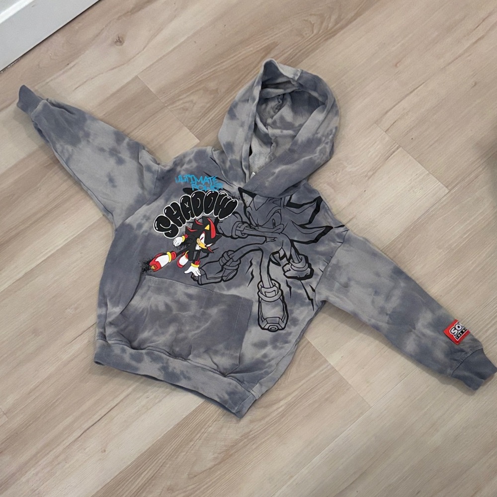 Sonic The Hedgehog graphic boys Hoodie size XS